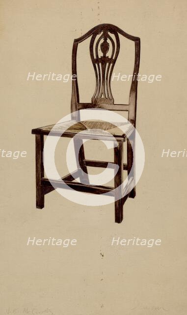 Dining Chair, c. 1936. Creators: McCarthy, Donald Donovan.