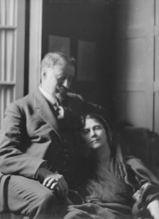 Duncan, Isadora, and Paris Singer, portrait photograph, between 1916 and 1918. Creator: Arnold Genthe.