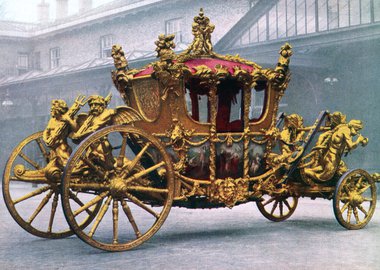 Thumbnail image of The Gold State Coach, 1762, (1937). Artist: Unknown