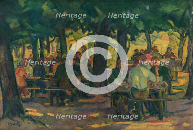 Rest beneath the Trees, around 1935-1940. Creator: Gustav Mally.