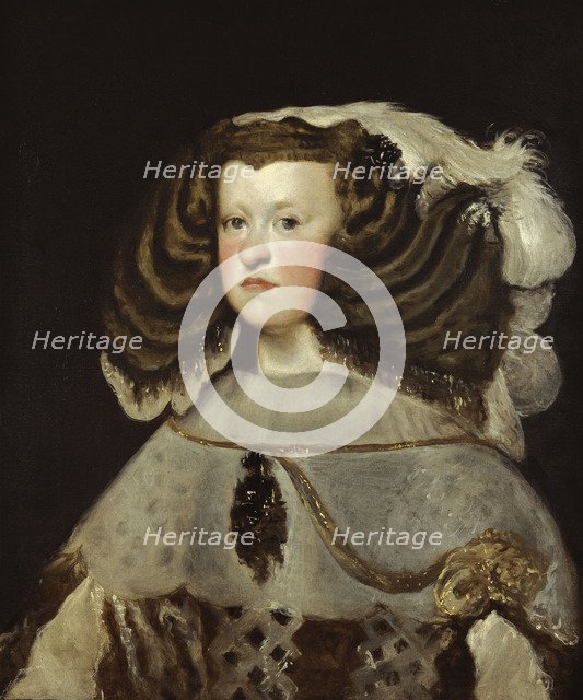 Portrait of Mariana of Austria (1634–1696). Artist: Velàzquez, Diego (1599-1660)