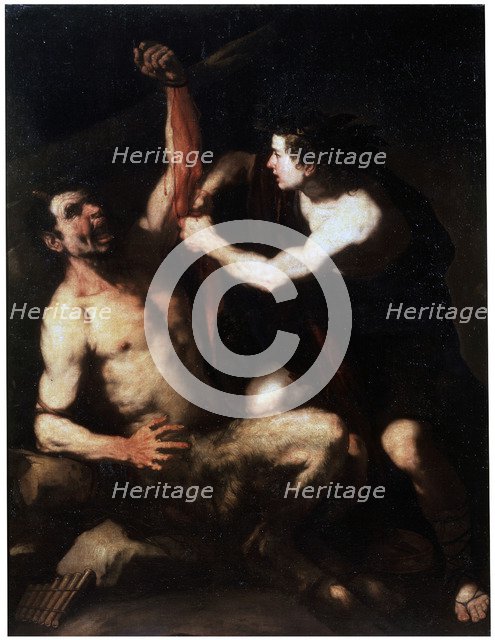 'Marsyas and Apollo', early 1650s. Artist: Luca Giordano