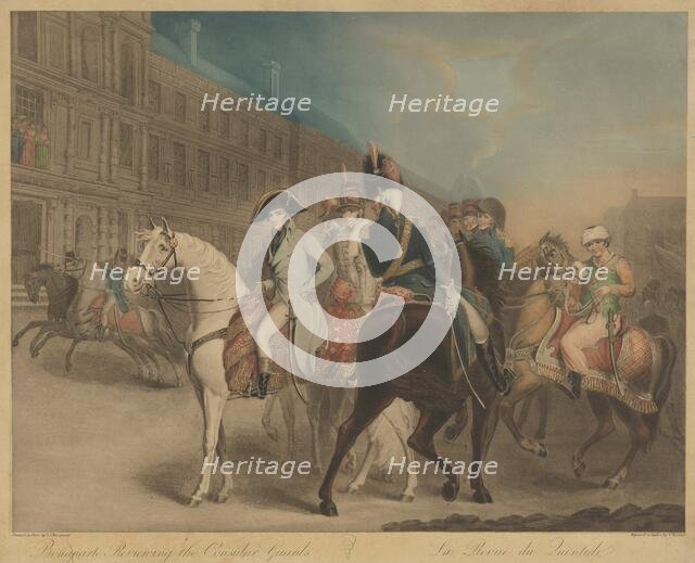 Bonaparte Reviewing the Consular Guard (La Revue du Quintidi). Creator: Charles Turner.