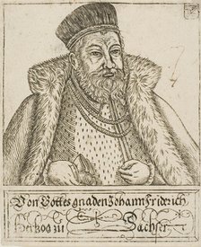 Johann Friedrich, from Saxon Dukes and Electors, 1560/1621. Creator: Balthasar Jenichen.