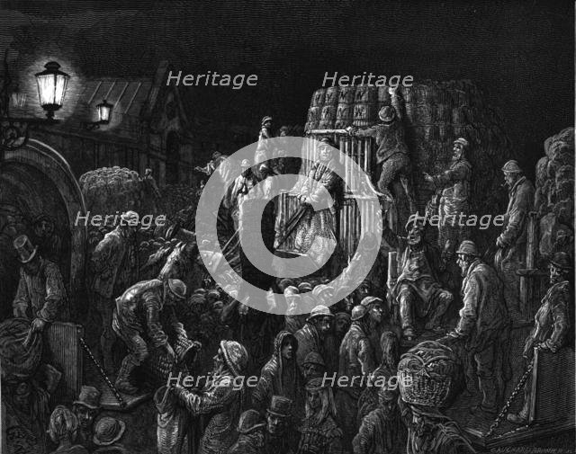 'Covent Garden Market - Early Morning', 1872.  Creator: Gustave Doré.