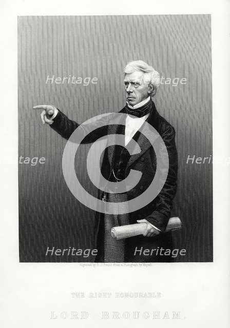 The Right Honourable Henry Brougham, Lord High Chancellor of Great Britain, c1880. Artist: DJ Pound