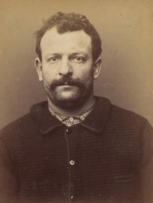Heurteaux. Auguste. 31 ans, né à Paris Xe. Polisseur. Anarchiste. 3/3/94., 1894. Creator: Alphonse Bertillon.