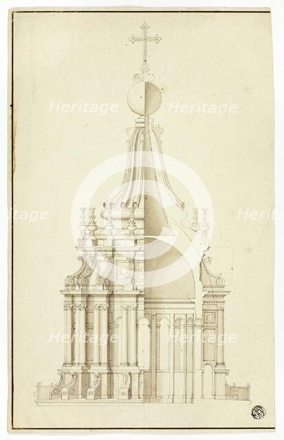 Lantern of Cupola, St. Peter's, Rome, n.d. Creator: Sir Christopher Wren.