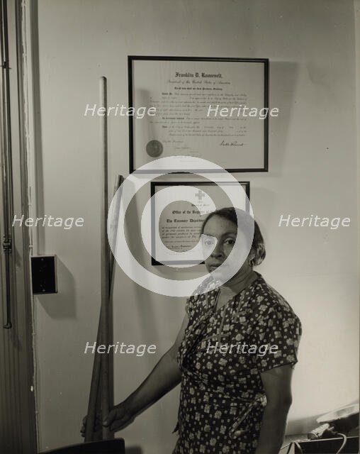 Government charwoman, Washington, D.C., 1942. Creator: Gordon Parks.