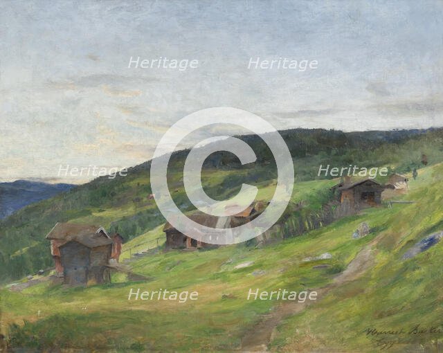 Landscape, Eggedal, 1888. Creator: Harriet Backer.