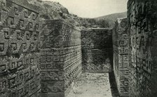 'Prehistoric Mexico: Ruins of Mitla; The Hall of the Grecques', 1919. Creator: Unknown.