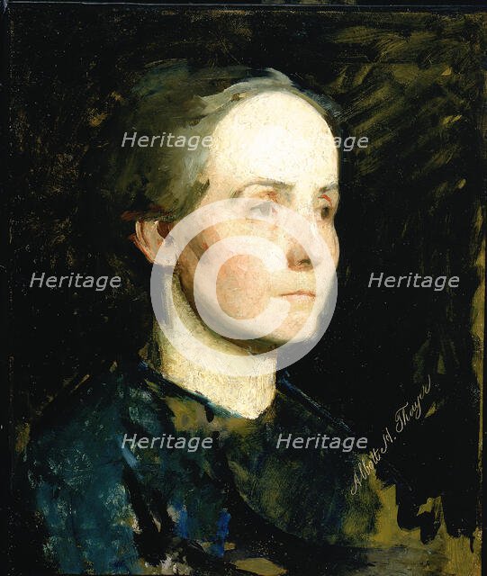 Portrait of a Woman (Miss Gertrude Bloede), ca. 1881. Creator: Abbott Handerson Thayer.