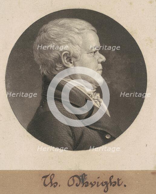 Thomas Dwight, 1806. Creator: Charles Balthazar Julien Févret de Saint-Mémin.