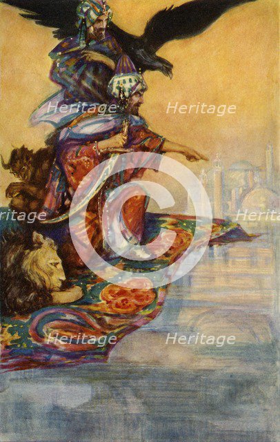 'Solomon Sights the Mysterious Palace', 1928. Creator: John Henry Amshewitz.