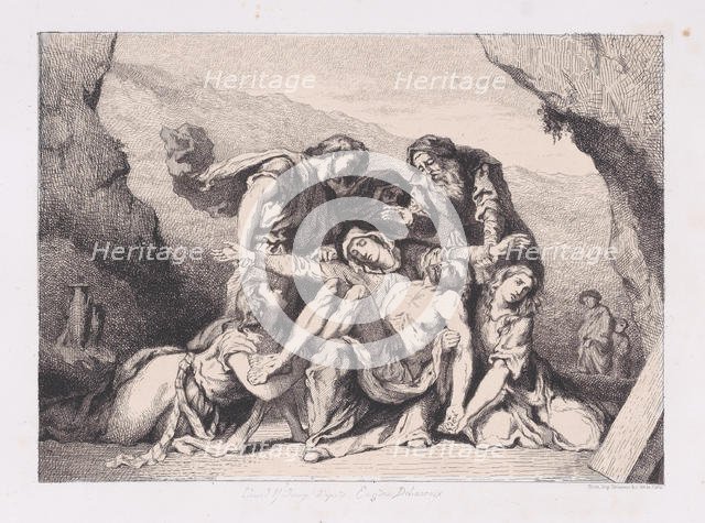 Pietà, 1852., 1852. Creator: Edmond Hédouin.