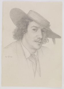 Portrait of Whistler, 1858. Creator: Edward John Poynter.