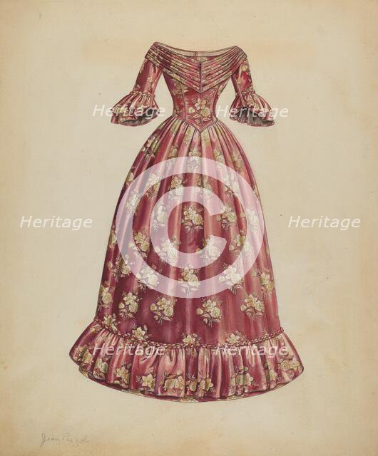 Dress, c. 1937. Creator: Jean Peszel.