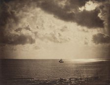 Brig On The Water, 1856. Creator: Gustave Le Gray.