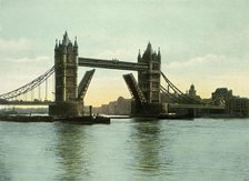 'The Tower Bridge', c1900s. Creator: Eyre & Spottiswoode.