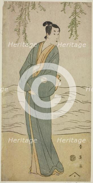 The Actor Segawa Kikunojo III as Chokichi in the Play Suda no Haru Geisha Katagi..., c. 1796. Creator: Katsukawa Shun'ei.