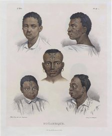 Mozambicans. From "Malerische Reise in Brasilien", 1830-1835. Creator: Rugendas, Johann Moritz (1802-1858).