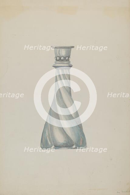 Candlestick, c. 1937. Creator: Beulah Bradleigh.