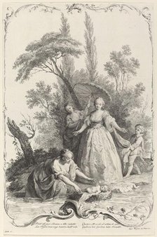 The Finding of Moses, c. 1745. Creator: Joseph Wagner.