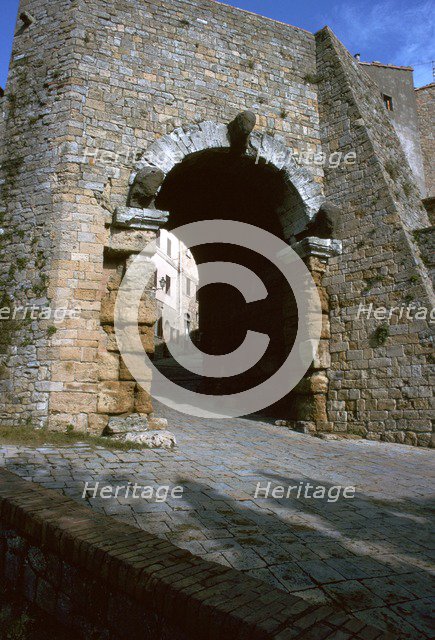 The Etruscan Arch in Volterra, 4th century BC. Artist: Unknown