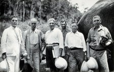 Sir Ronald Ross, JW Scharff and four others. Creator: Unknown.