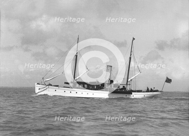 The sailing yacht 'Saevuna', 1911. Creator: Kirk & Sons of Cowes.