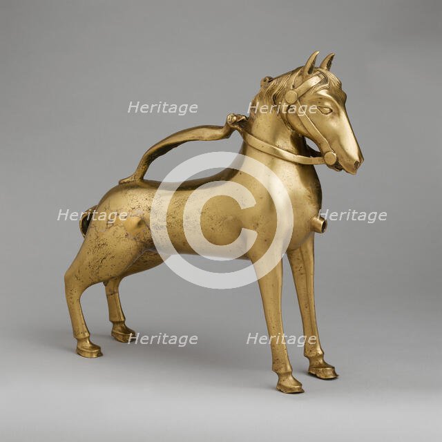 Aquamanile in the Form of a Horse, German, first half 15th century. Creator: Unknown.