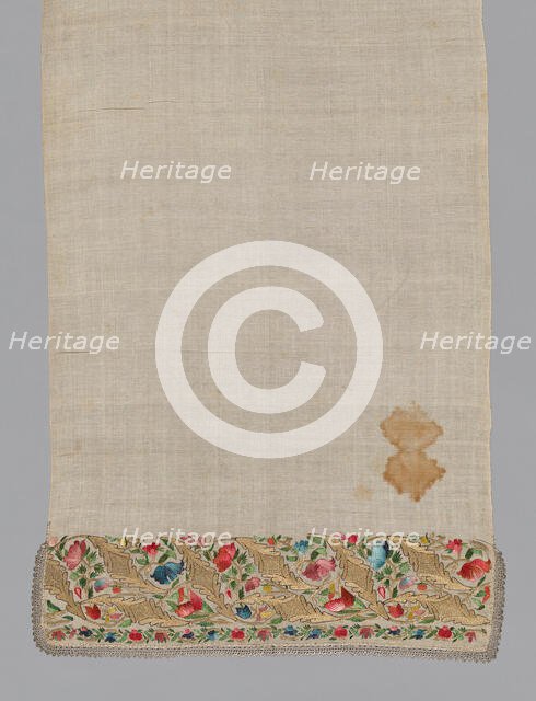 Towel or Napkin, Turkey, 19th century. Creator: Unknown.