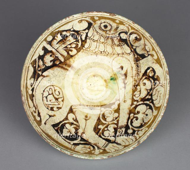 Bowl with Griffin, 1100s. Creator: Unknown.