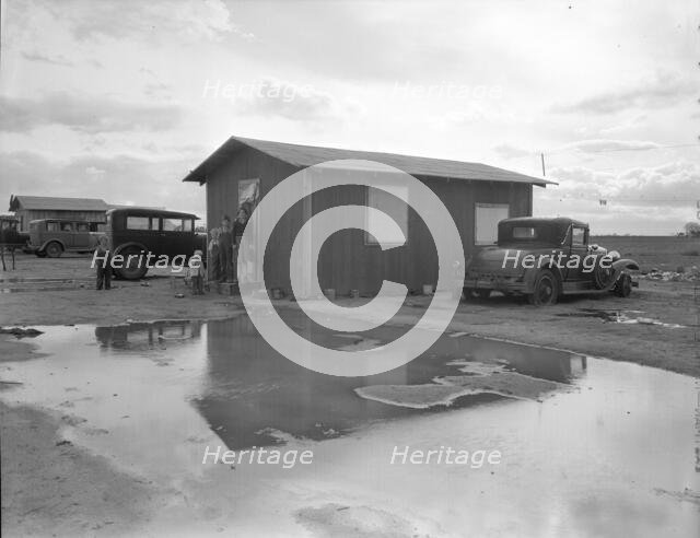 Shack in "Little Oklahoma", California, 1936. Creator: Dorothea Lange.