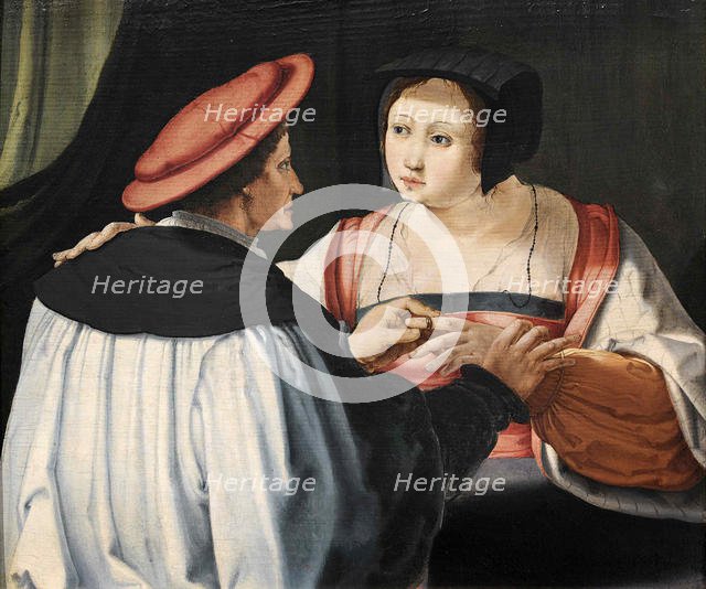 Les Fiancés (The Fiances), c. 1525. Creator: Leyden, Lucas, van (1489/94-1533).