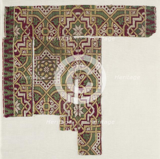 Silk Fragment, 14th-15th century. Creator: Unknown.