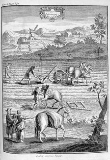 Tilling the land, 1775. Artist: Unknown