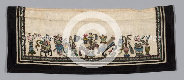 Trouser Band, China, Qing dynasty (1644-1911), 1875/1900. Creator: Unknown.