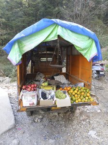 Fruit stall in Dharamshala Himachal Pradesh India 2017. Creator: Unknown.