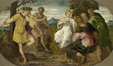 The Musical Contest between Apollo and Marsyas, ca 1545. Creator: Tintoretto, Jacopo (1518-1594).