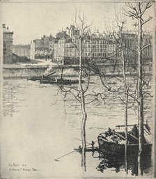 'Le Quai de l'Horloge', 1915. Artist: Eugene Bejot.