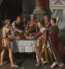 The First Passover Feast. Artist: Beuckelaer, Huybrecht (active 1563-1584)