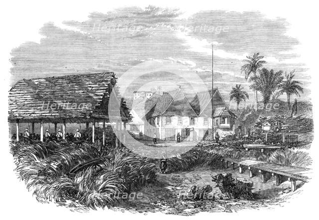 The temporary courthouse at Morant Bay, Jamaica, 1865. Creator: Unknown.