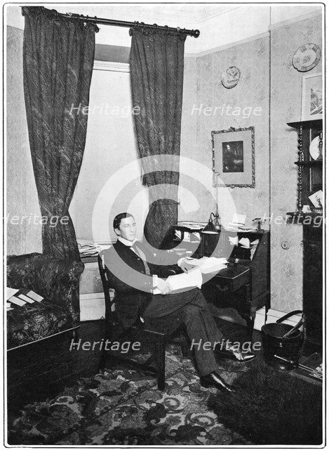 AEW Mason, English novelist, 1902. Artist: Anon