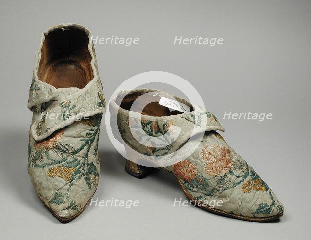 Pair of Woman’s Shoes, 1770s. Creator: Unknown.