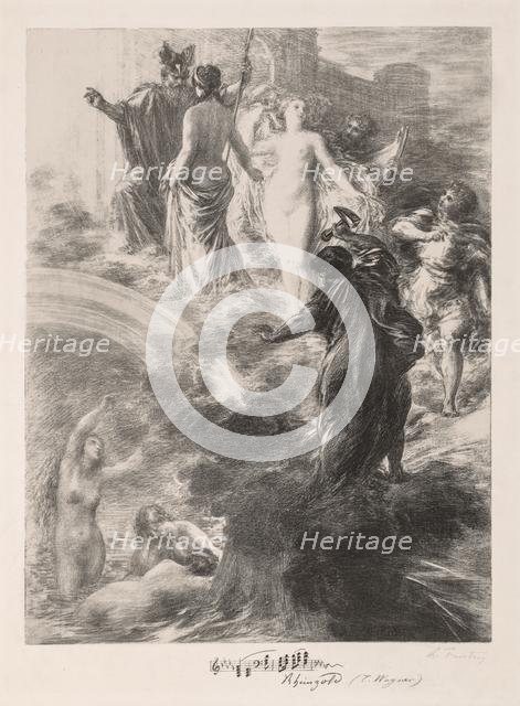 Finale of the Rhinegold, 1877. Creator: Henri Fantin-Latour (French, 1836-1904).