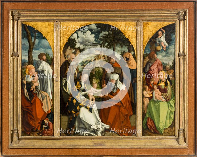 Triptych with the Holy Kinship.
