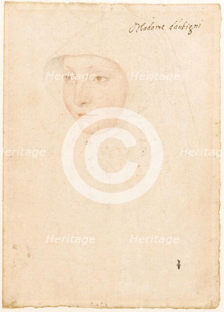 Portrait of Jacqueline de La Queuille, dame d'Aubigny, 1535. Creator: Clouet, Jean (c. 1485-1541).