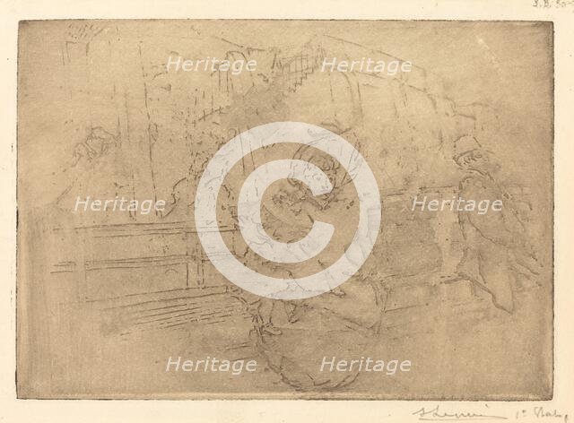 Departure for Greenwich (Depart pour Greenwich), 1891. Creator: Auguste Lepere.