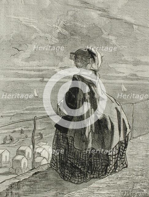 Ostende, 1857. Creator: Félicien Rops.